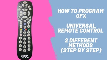 How to Program/Connect/Set up QFX Universal Remote Control in 2 different Methods (Step by Step)