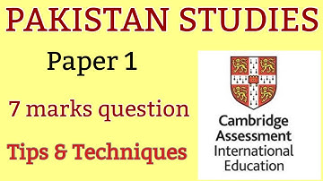 How to attempt 7 marks question in Pakistan Studies/ How to attempt Pakistan studies paper