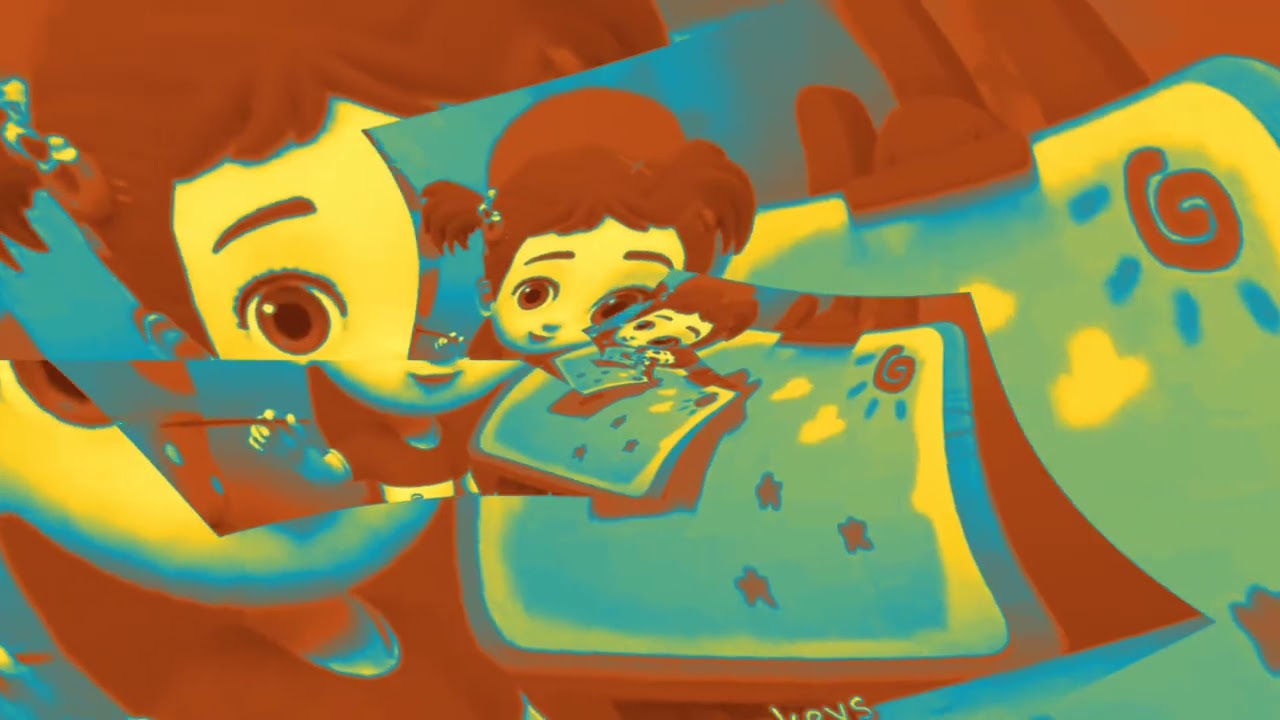 Four little monkeys jumping on the painting,Domi kids