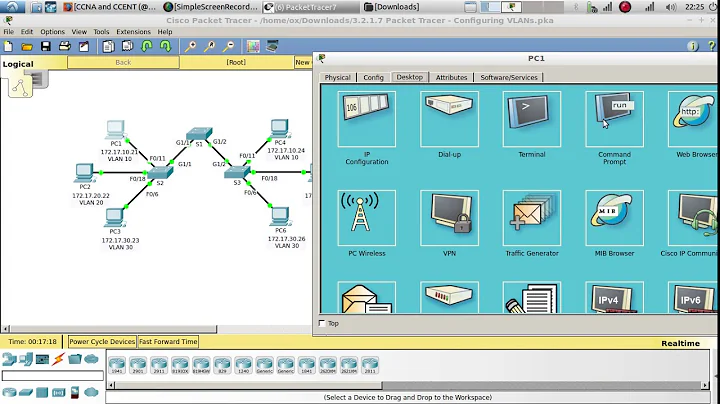 3.2.1.7 Packet Tracer - Configuring VLANs