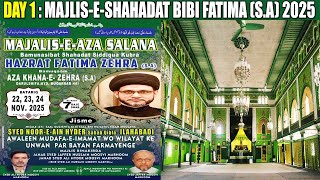 Download Lagu 🔴 LIVE: Day 1 | Majlis e Shahadat Bibi Fatima (S.A) @Aza Khane Zehra | Maulana Syed Noore Ain Hyder MP3