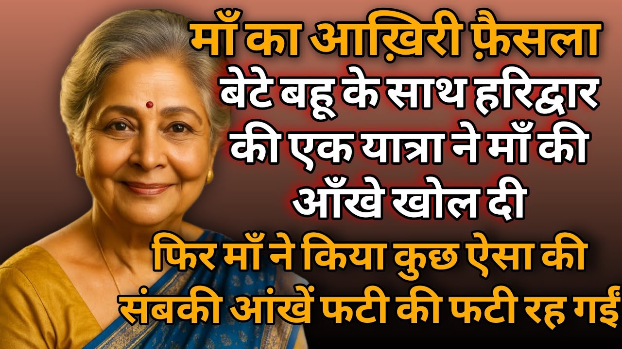 आख़िरी फैसला | Motivational Story | Sad Moral | Hindi Kahani | Suvichar | Man ki Kahaniya 💟