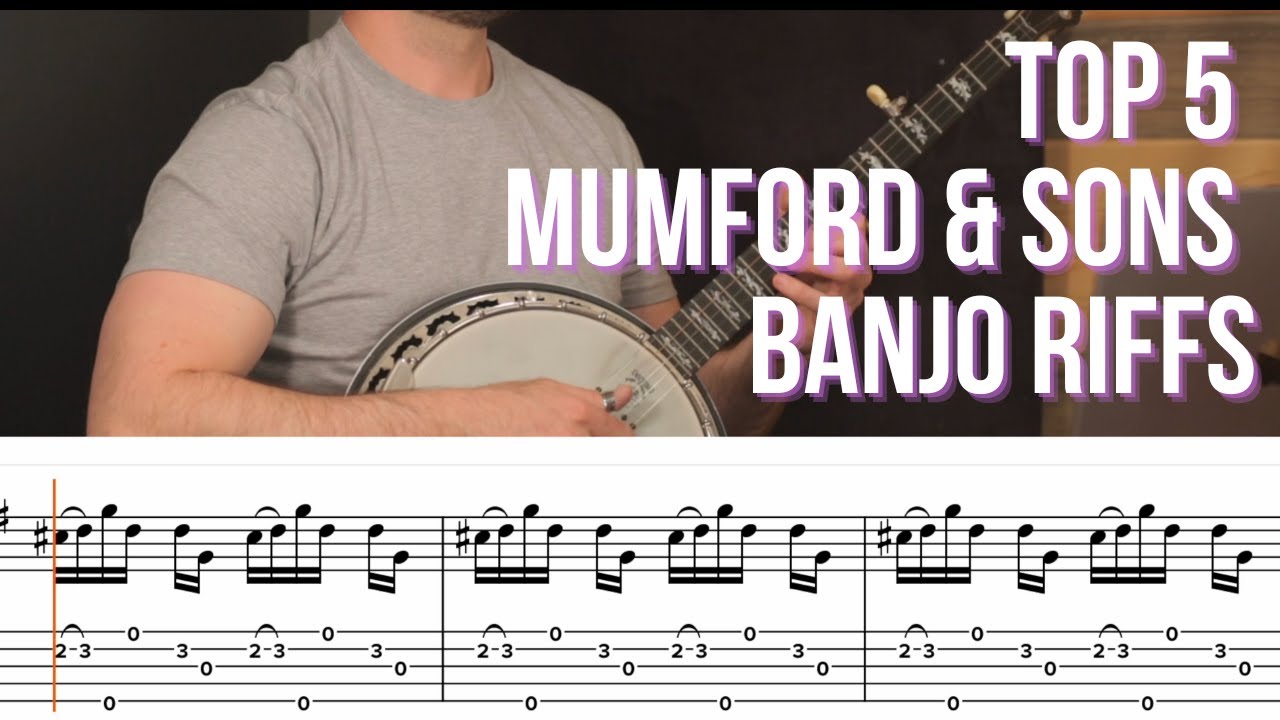 Top 5 Mumford & Sons Banjo Riffs (With Tabs) - YouTube