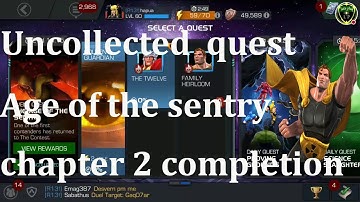 uncollected event quest the age of the sentry chapter 2 completion marvel contest of champion