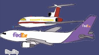 Amediketu Indopura Airlines Flight 123 VS FedEx Express Mid-Air Collision Animation (Flipaclip)