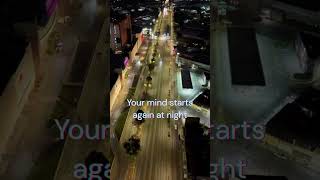 Your mind starts again at night #lofi #quotes #lofimu