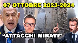 “ATTACCHI MIRATI” MACRON: STOP invio ARMI ad ISRAELE | A BEIRUT e GAZA continua la distruzione