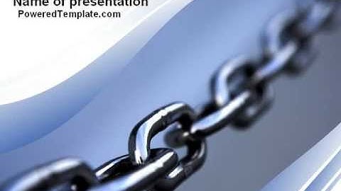 Steel Chain PowerPoint Template by PoweredTemplate.com