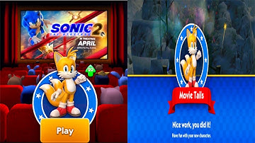 Sonic Dash - Movie Tails - New Character Unlocked - Android Gameplay