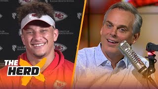 Patrick Mahomes on his 83-yard pass, learning from Alex Smith and Andy Reid | NFL | THE HERD