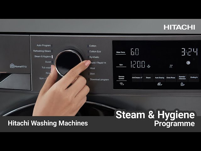 Elevate your laundry experience with Hitachi's Steam & Hygiene