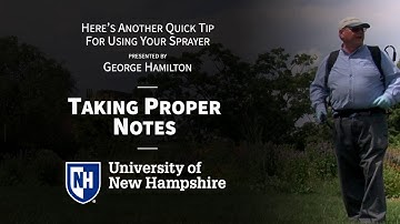 Quick Tips For Using Your Sprayer: Taking Proper Notes