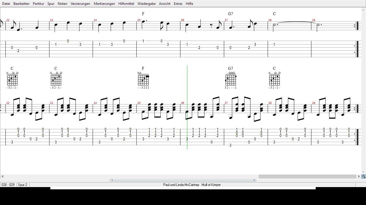 Paul und Linda McCartney Mull of Kintyre Tabs YouTube