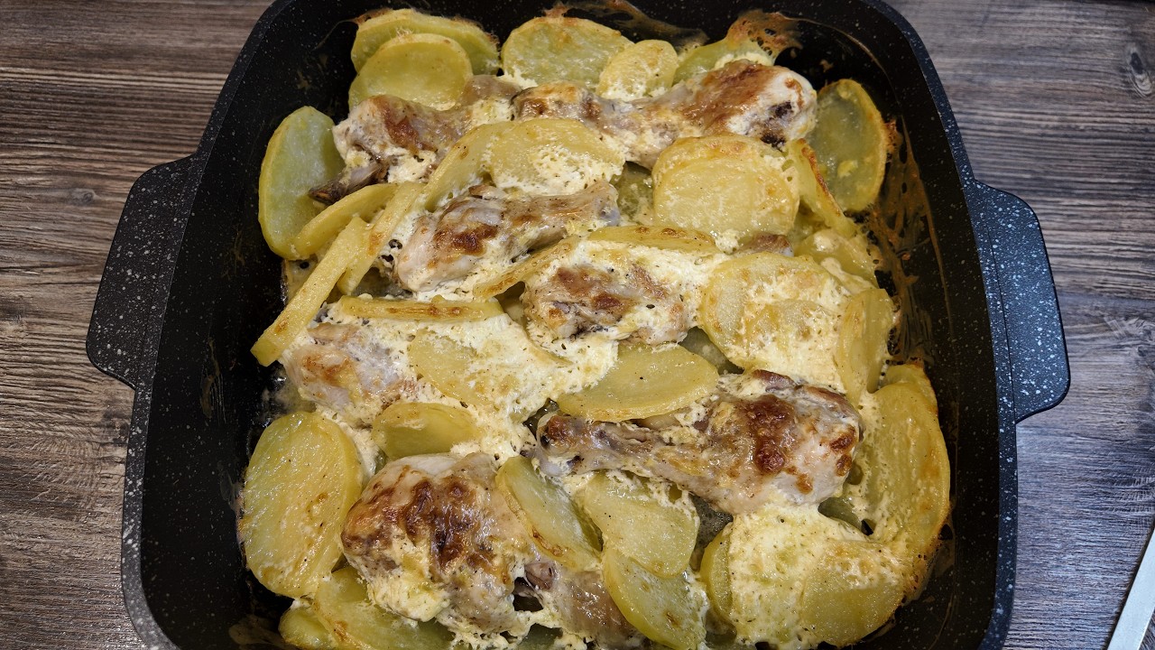 Курица с картошкой