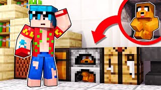 MIKECRACK se ESCONDE DENTRO de un HORNO de MINECRAFT  El MEJOR ESCONDITE de BLOQUES en MINECRAFT