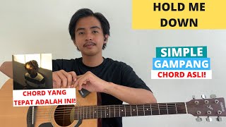CHORD SIMPLE GAMPANG (Hold Me Down - Daniel Caesar) (Tutorial Gitar) VIRAL!