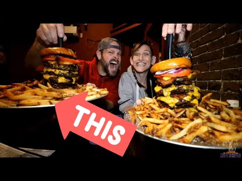 Rebeccas Revenge! Stacked Burger Challenge Pittsburgh Style ~ Molly Schuyler Eats / Dan Kennedy Eats