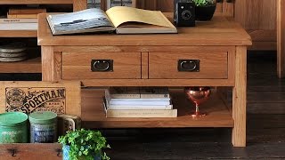 Our Salisbury Petite Oak Coffee Table adds classic style to your living room. Crafted from oak with high quality oak veneers for extra 