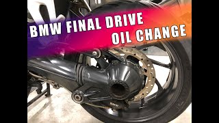 BMW K1200R Final Drive Oil Change Service