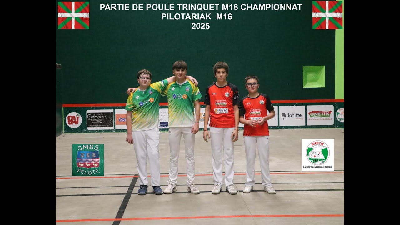 PARTIE DE POULE  TRINQUET M16 CHAMPIONNAT PILOTARIK 2026