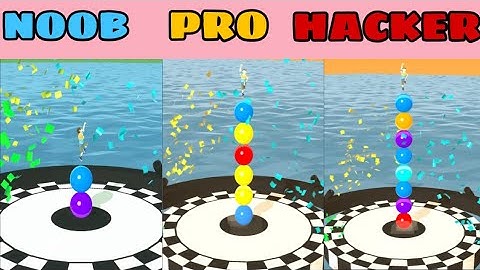 NOOB vs PRO vs HACKER in Stack Rider❤️ All Levels Gameplay, NEW Games iOS, Android