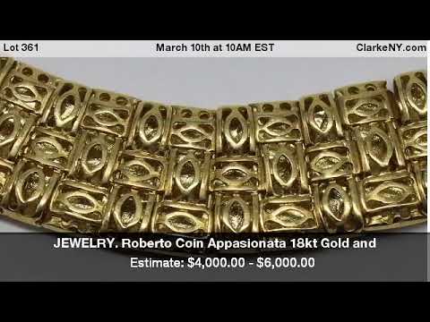 JEWELRY. Roberto Coin Appasionata 18kt Gold And