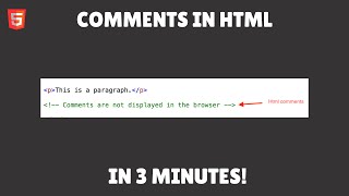 Learn Comments in 3 minutes! 💬