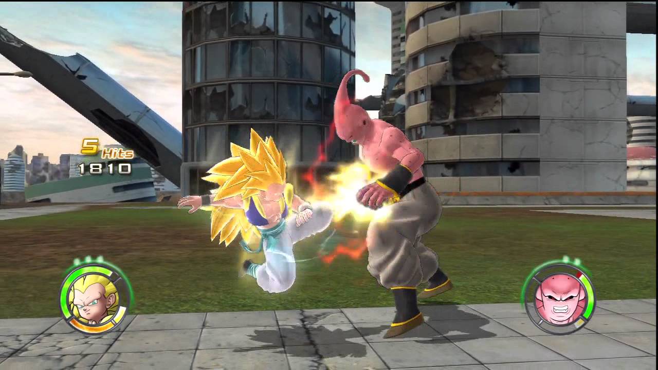 Dragon Ball: Raging Blast 2 - SSJ3 Gotenks vs Super Buu - YouTube