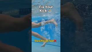 Stop Swimming Like This! ❌ Fix Your Kick 🏊♂️ #swimming #SwimmingTips #SwimDrills #SwimmingCoach
