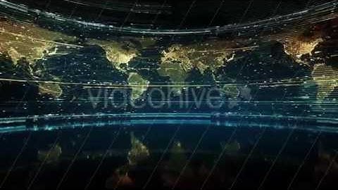 World Map Spinning World Animated Looped Video Background