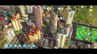 Helicopter tour of my SIM CITY BUILDIT city Sharkfin.