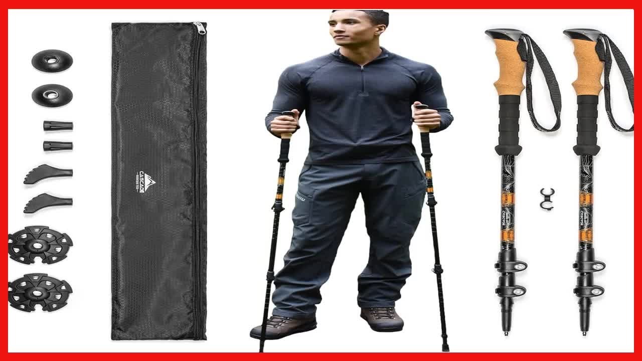 Cascade Mountain Tech Lightweight AircraftGrade Aluminum Trekking