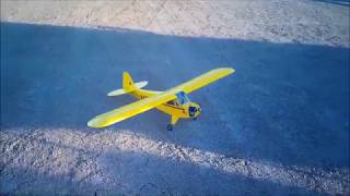 Goldberg Anniversary Edition Piper Cub fly by's and touch and goes