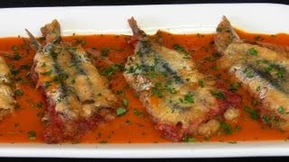 Anchoas rellenas de pimiento - Cocinar para los amigos