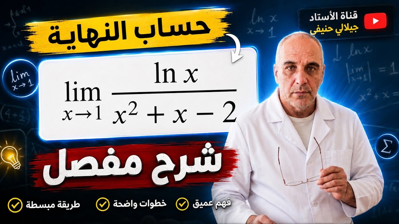 حساب نهاية لوغاريتمية رقم 2