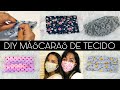 DIY COMO FAZER MÁSCARA DE TECIDO À MÃO SEM MÁQUINA PASSO À PASSO #MASCARA #MASK #proteção #mascara3d