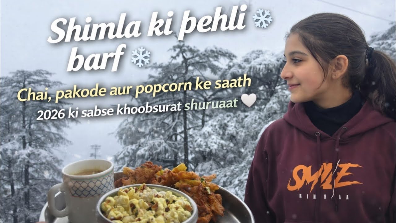 Shimla me snow gir rhi h ❄️☃️