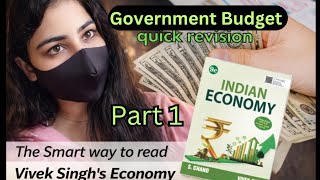 Government Budget Economy for UPSC Prelims Vivek Singh book Chapter 4 Part 1