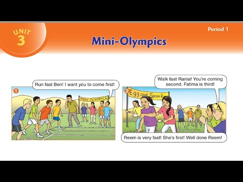 درس Mini Olympics حل التدريبات الصف الخامس اللغة الانجليزية الوحدة الثالثة الدرس 1 8