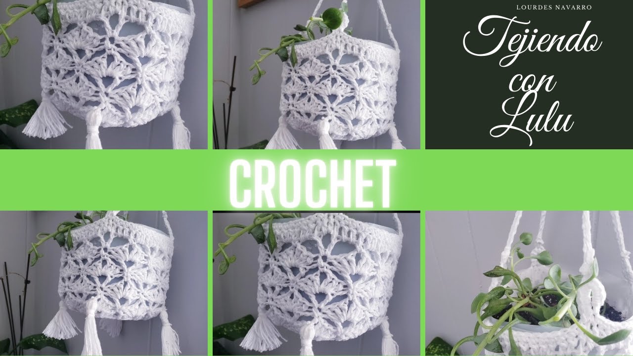 HAZ LUCIR TUS PLANTAS CON ESTE HERMOSO Y NOVEDOSO COLGANTE A CROCHET