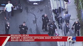 3 Boston officers, suspect killed during standoff