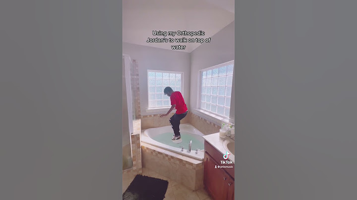 Walking on top of water with my Orthopedic Jordan’s