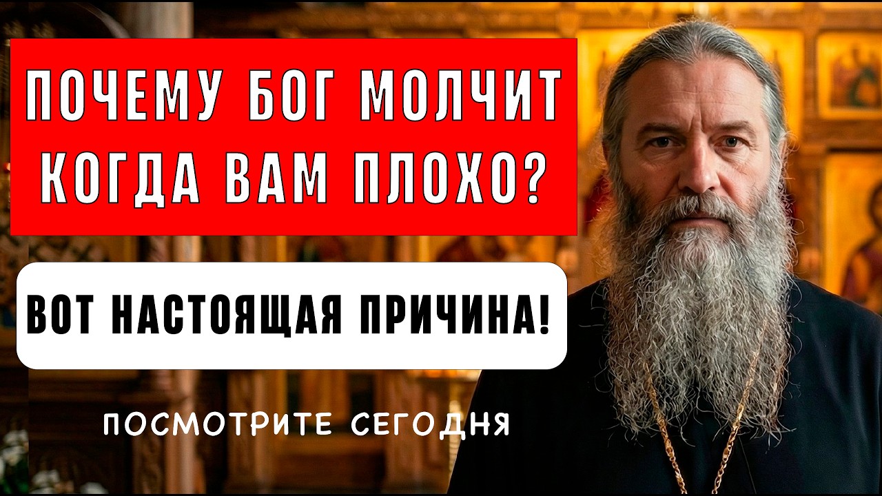Почему Бог МОЛЧИТ, когда вам плохо? Священник раскрыл НАСТОЯЩУЮ причину! Вы заплачете!