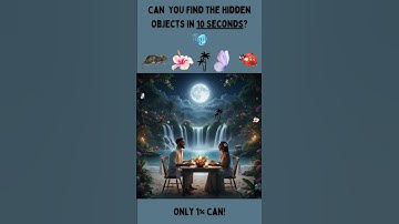 Can You Find All 5 Hidden Objects in This Picture? 🔍 Only 1% Can! #puzzlechallenge #hiddenobjectgame