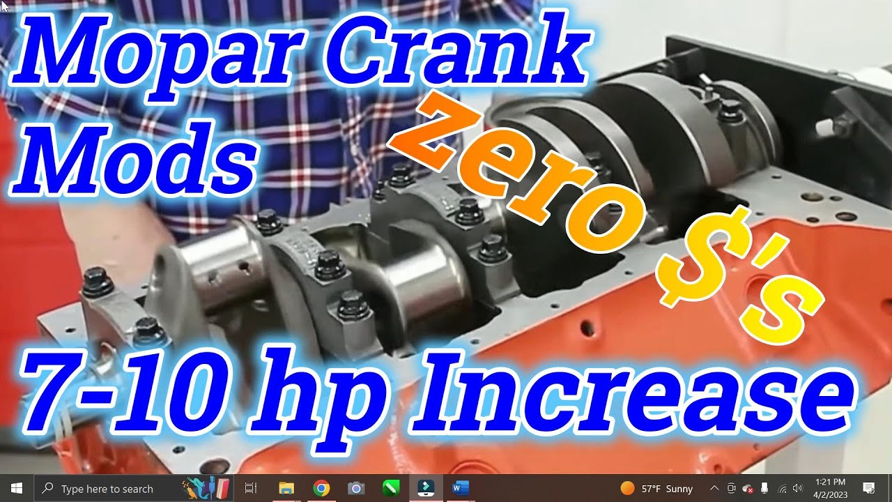 Massive piston, rod & crank lightening. YouTube