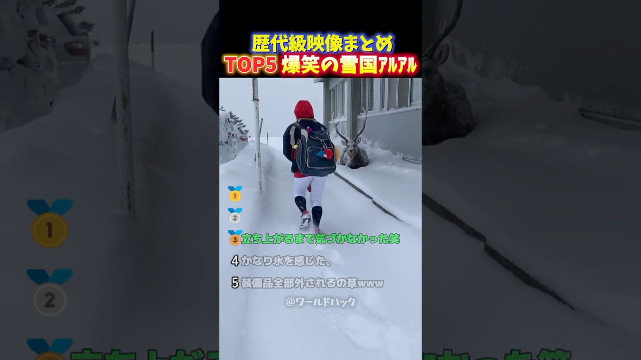【大爆笑】雪国あるある⁉︎夏の暑さも吹き飛ぶ極寒の地で起きる爆笑ハプニングTOP5