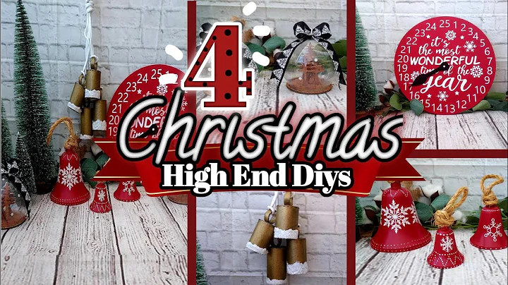 4 POTTERY BARN & GRANDIN ROAD Inspired Christmas Diys | High End | Farmhouse High End for Cheap