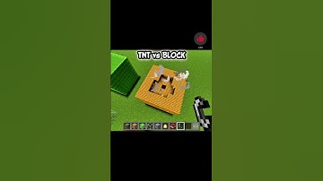 TNT vs BLOCK #minecraft #shorts