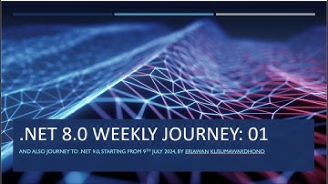 DOTNET Weekly 2024: EPISODE 01, intro to video series and get started to know .NET SDK