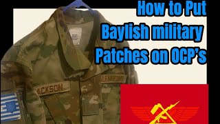 HOW TO PUT PATCHES ON BAYLISH OCP’s | Tutorial 